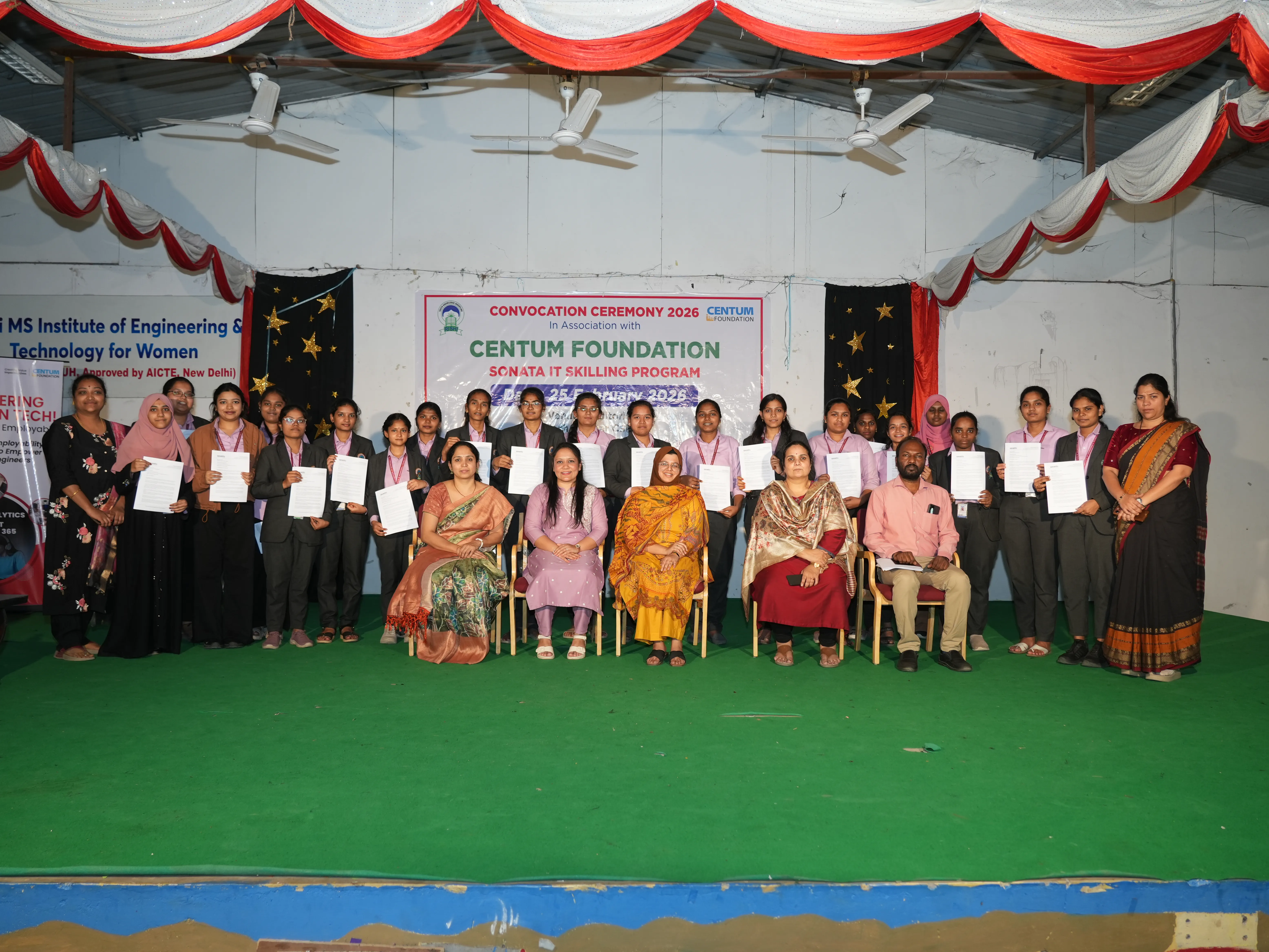 Convocation Ceremony of Sonata CSR through Centrum foundation for 4 th year students - RITW